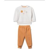 BabyCosy Organic Wear Bebek Alt Üst Takım %100 Organik Pamuk , Bebek - Yenidoğan- CSY3059 - 3 - 6 Ay - Ekru