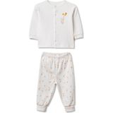 BabyCosy Organic Wear Bebek Alt Üst Takım %100 Organik Pamuk , Bebek - Yenidoğan- CSY3064 - 12 - 18 Ay - Ekru