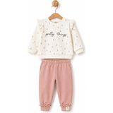 BabyCosy Organic Wear Bebek Alt Üst Takım %100 Organik Pamuk , Bebek - Yenidoğan- CSY3082 - 12 - 18 Ay - Ekru