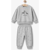 BabyCosy Organic Wear Bebek Alt Üst Takım %100 Organik Pamuk , Bebek - Yenidoğan- CSY8067 - 18 - 24 Ay - Gri