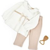 BabyCosy Organic Wear Bebek Alt Üst Takım %100 Organik Pamuk , Bebek - Yenidoğan- CSY8153 - Taş - 12 - 18 Ay