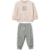 BabyCosy Organic Wear Bebek Alt Üst Takım %100 Organik Pamuk , Bebek - Yenidoğan- CSY8214 - 6 - 9 Ay - Green
