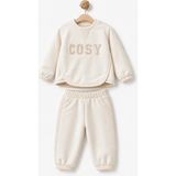 BabyCosy Organic Wear Bebek Alt Üst Takım %47 Pamuk - %47 Modal- %6 Elastan , Bebek - Yenidoğan- CSY8041 - 18 - 24 Ay