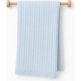 BabyCosy Organic Wear Bebek Triko Battaniye 85*85CM %100 Organik Pamuk - Yenidoğan Serisi - CSYT1000 - Mavi - 0 - 2 Yaş