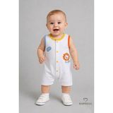 Babyden's Erkek Bebek Tulum Yazlık Pamuklu Şortlu Çıtçıtlı Baskılı Bebek Tulumu Yenidoğan Bebek Giyim 0-9 Ay - Çok renkli 01 - 6 - 9 Ay