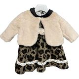 Babydola 1.5 Tog Kadife Pamuk Astar Bebek Çocuk Dolgulu Bomber Kaban 13454 - 4 - 5 Yaş - Ekru