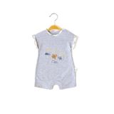 Babydola 12903 Erkek Bebek Kısa Kollu Penye Tulum