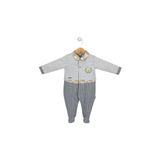 Babydola 13972 Gri Yakalı Erkek Bebek Tulum
