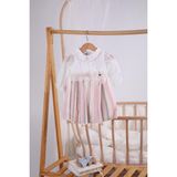 Babydola Bayramlık Düğünlük Tül Kol Detaylı Kız Bebek Çocuk Elbise 13904 - Pembe - 2 - 3 Yaş