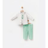 Babydola Gömlek Tişört Pantolon Takım Elbise 13615 - 4 Yaş - Mint Yeşili