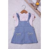Babydola Kız Bebek Elbise Salopet 15026 - Açık Pembe - 3 Yaş