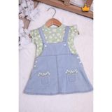 Babydola Kız Bebek Elbise Salopet 15026 - Açık Yeşil - 18 - 24 Ay
