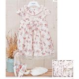 Babydola Kız Bebek Elbise Set Çiçekli Dantel Detaylı Bayramlık 5'li Kutu Pembe 11726 - 2 Yaş