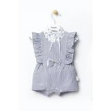 Babydola Marin Desen Salopet Bayramlık Kız Bebek 2'li Takım 12931 - 6 Ay - Çok Renkli