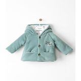 Babydola Pamuk Polar Erkek Bebek Kapüşonlu Mont - Mint - 1 Yaş