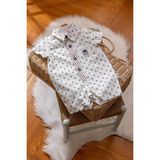 Babydola Pamuklu Penguen Detaylı Erkek Bebek Bayramlık Tulum 12779 - Kırmızı - 1,5 Yaş