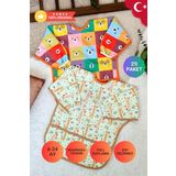 Babydonat Colour Ve Forest Desenli 2'Li Paket Sıvı Geçirmez Unisex Aktivite Ve Mama Önlüğü 6-24 Ay