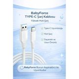 Babyforce B-031 Type-C Şarj Kablosu Babyforce Burun Aspiratörü İle Uyumlu Şarj Kablosu