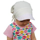 Babygiz 100 Pamuklu,El Yapimi,Ekstra Yumusak Kiz Bebek Cocuk Beyaz Ekru Sapka Bere