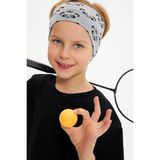 Babygiz Gri Desenli-Siyah Erkek Çocuk Pamuklu Penye Oversize Kamuflaj T-Shirt Bandana İkili Takım - 11 - 13 Yaş