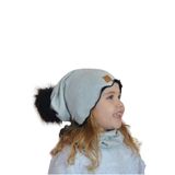 Babygiz Gri Kız Çocuk Bere