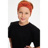 Babygiz Kiremit Desenli-Siyah Erkek Çocuk Pamuklu Penye Oversize Kamuflaj T-Shirt Bandana İkili Takım - 13 - 15 Yaş