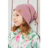 Babygiz Kız Bebek Çocuk Açık Pembe Şapka Bere El Yapımı Rahat Cild Dostu %100 Pamuklu Kaşkorse