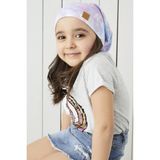 Babygiz Kız Çocuk Batik Aqua Figürlü 4 Mevsim Şapka Bere - Yumuşak Doğal Penye - 6 - 18 Ay - Renkli