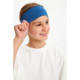 Babygiz Parlament-Beyaz Kız Pamuklu Penye T-Shirt Bandana 2^li Takım -Spor Rahat Best Of Koleksiyon 3 - Mavi - Beyaz - 12 - 14 Yaş