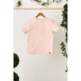 Babygiz Pudra Erkek Çocuk Kısa Kollu Bisiklet Yaka Terletmez, Rahat Pamuklu Penye T-Shirt - 9 - 10 Yaş
