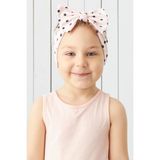 Babygiz Pudra Siyah Puantiyeli El Yapımı Yumuşak Fiyonk Bağlamalı Doğal Pamuklu Penye Bebek Çocuk Kız Bandana Best Of Serisi - 1 - 3 Yaş - Renkli