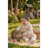 Babygiz Yenidoğan Kız Erkek Bebek %100 Pamuklu Penye Extra Yumuşak Hafif Terletmez Bere Bej
