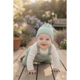 Babygiz Yenidoğan Kız Erkek Bebek %100 Pamuklu Penye Extra Yumuşak Hafif Terletmez Bere Yeşil
