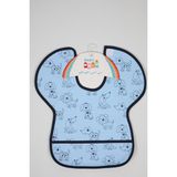 Babyhola 0-6 Yaş Büyük Boy Su Geçirmez Cepli BLW Mama Önlüğü Aktivite Önlüğü 1000 - 0 - 4 Yaş - Indigo - Mavi