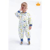 Babyhola 2-8 Yaş Elyaf Dolgulu 2.5 Tog Premium Kalite Çocuk Uyku Tulumu Mavi Dinozor