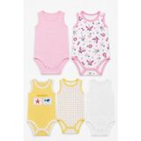 Babyhola 5'li Atlet Kol Çıtçıtlı Badi Mix Set