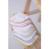 Babyhola Bebek Ağız Mendili Ve Ter Havlusu 6'lı Paket Düz Pembe 1071