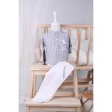 Babyhola Hakim Yaka Gömlek Kot Pantolon Erkek Bebek Çocuk Alt Üst Spor Takım Elbise 2143 - Çok Renkli - Standart
