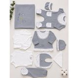 Babyhola Hayvan Desenli Kız Bebek Hastane Çıkışı 10lu Set Hediye Kutulu 15326