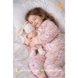 Babyhola Kışlık Çocuk Uyku Tulumu 2.5 Tog Kalın Elyaf Dolgulu Pamuk Astarlı 2-9 Yaş Pembe Unicorn 6020