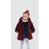 Babyhola Kiz Bebek Cocuk Pamuk Astarli Kulah Kapusonlu Pelus Kaban Kislik 13622