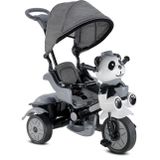 Babyhope 127 Lıttle Panda Lüks Üç Teker Kontrollü Bebek Bisikleti Gri