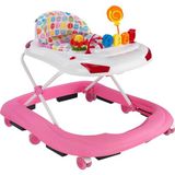Babyhope 218 Tobby Pembe Yürüteç Silikon Malzeme ile Kademeli Yükseklik Ayarı ve Müzik Özelliği