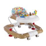 Babyhope 219 Kahve Beyaz Tobby Salla Yürüteç