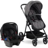 BabyHope Baby Hope Pasific Travel Sistem Bebek Arabası Gri - Stardust Black