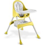 Babyhope BH7001 Royal Sarı Mama Sandalyesi 0-3 Yaş İçin Geniş Tepsi Tasarımı ve Emniyet Kemeri
