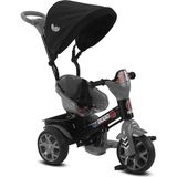 Babyhope Bobo Speed Tente ile Çocuk Bisikleti - Plastik Gövde, Ebeveyn Kontrolü, 1-4 Yaş Arası, Gri Renk, Müzikli Ön Konsol ve Oyuncak Sepeti