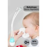 Babyhope Esp-923 Bebek & Çocuk Burun Aspiratörü 0-10 Yaş Uyumlu Temizleme Cihazı Mavi mavi