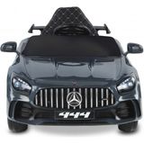 Babyhope Gtr Sport 12V Akülü Araba Tek Kişilik 25 kg Taşıma Kapasitesi ile Gri Renkli Yarış Arabası