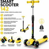 Babyhope Smart Scooter 3-8 Yaş Arası Kullanım İçin Sarı Renkli Katlanabilir Tekerlekli Tasarım
